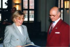 Philipp Zimmermann und Frau OB Grieser